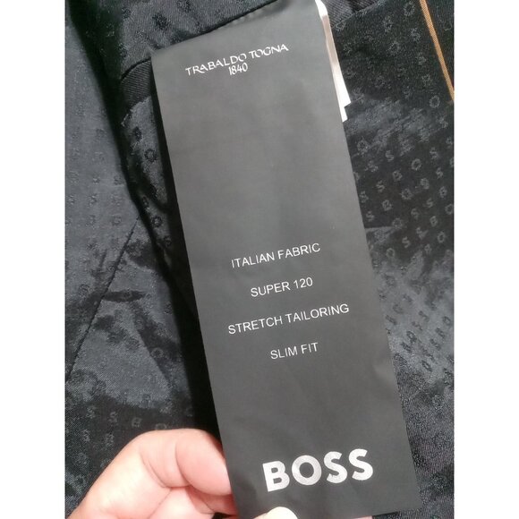 HUGO BOSS Mens BLAZER 42S BLACK Preowned Coat Jacket Sport - Picture 9 of 15